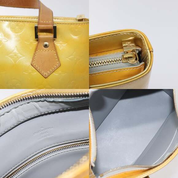 LOUIS VUITTON Monogram Vernis Houston Hand Bag Gris M91053 - Picture 11 of 13